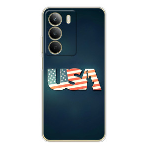 Чехол Флаг USA для Realme C71 – USA