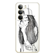 Чохол з друком для Realme C71 - (Мода) (AlphaPrint) (Фото дівчини)