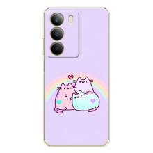 Чехол на С71 с Котами (VPrint) (Радужные котики)