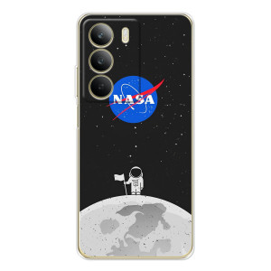 Силіконовый бампер з принтом "Наса" на Realme C71 – Космонавт NASA