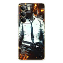 Силиконовый чехол с картинкой "Герой Pubg" на Realme C71 (Man Пубг)