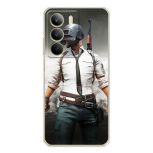 Силиконовый чехол с картинкой "Герой Pubg" на Realme C71 (Пабг)