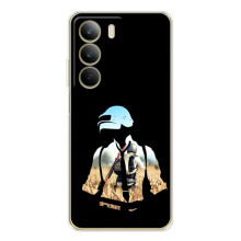 Силиконовый чехол с картинкой "Герой Pubg" на Realme C71 (Пубг мен)