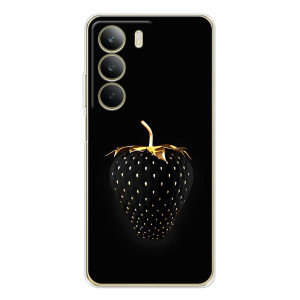 Чехол с изображением  вкусной еды для Realme C71 – Чёрная клубника