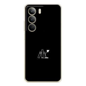 Чехол с картинками на черном фоне для Realme C71 – Книжки