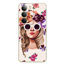 Чехол с картинкой Модные Девчонки Realme C71 – Девушка в очках