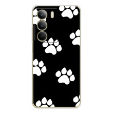 Бампер для Realme C71 с картинкой "Песики" (Следы собак)