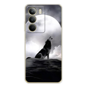 Чехол с Волком на Realme C71 – Волк и луна