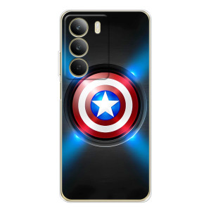 Чехол с Щитом Капитана Америки на Realme C71 – Яркий Щит Капитана