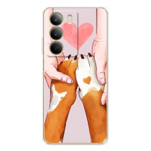 Чехол (ТПУ) Милые собачки для Realme C71 (Любовь к собакам)