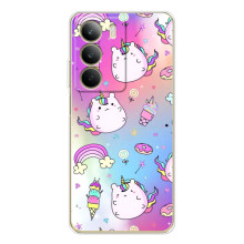 Чехол Unicorn на Realme C71 – Радуга и Единорог