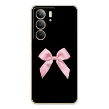 Чехол банты для Realme C71 – Бант на черном