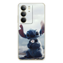 Чехол с рисунком Стич для Realme C71 – Стич с цветочком