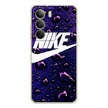 Чехол с логотипом Найк на Realme C71 – Найк на фиолетовом