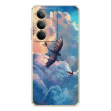 Чехол с принтом дракон Беззубик для  – Беззубик в небе