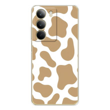 Чехол с принтом коровы на С71 – Бежевый принт