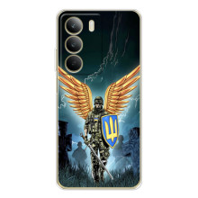 Чехол с украинским воином на Realme C71 – Крылатый воин