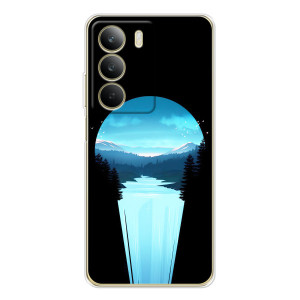 Летний Чехол на Realme C71 – Синий Водопад
