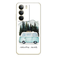Силиконовый бампер с картинкой машины на Realme C71 (Домик на колесах)