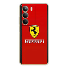 Силиконовый бампер с картинкой машины на Realme C71 (Ferrari Logo)