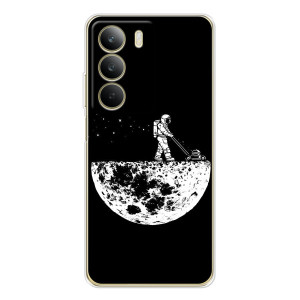 Силиконовый Чехол с принтом "Космонавты" на Realme C71 – Космонавт