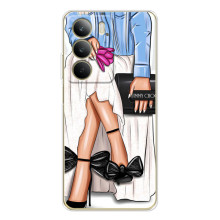 Силиконовый Чехол на Realme C71 с картинкой Стильных Девушек (Мода)