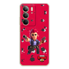 Бампер (ТПУ) с принтом Brawl Stars на С73 4Джи (Кольт на красном)