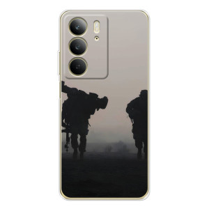 Чехлы на военную тематику для Realme C73 5G – Бой солдат