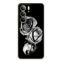 Чохол з картинкою (Стильні) С73 5G - (AlphaPrint) (Чорна троянда)