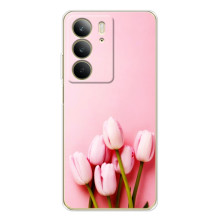 Чехлы с картинкой (Тюльпаны) на С73 4Джи – Розовые тюльпаны