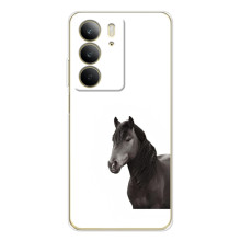 Чехлы с Лошадью дляRealme C73 5G (VPrint) (Черный Конь)