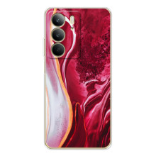 Чехол для С73 5G - с принтом (Дизайнерские) (AlphaPrint) (Мрамор красный)
