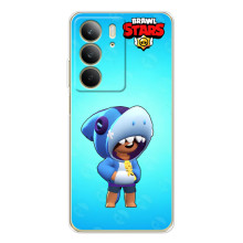 Чехол для Realme C73 5G Бравл Старс (VPrint) – Леон акула