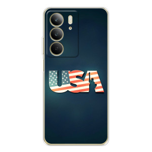 Чехол Флаг USA для Realme C73 5G – USA