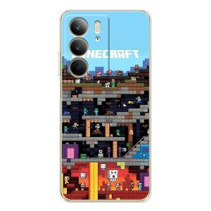 Чехол Майнкрафт на Realme C73 5G (AlphaPrint) Minecraft