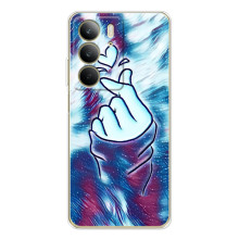 Чохол з принтом для Realme C73 5G (AlphaPrint - Знак сердечка)