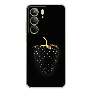 Чехол с изображением  вкусной еды для Realme C73 5G – Чёрная клубника