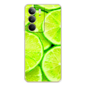 Чехол с изображением  вкусной еды для Realme C73 5G – Лайм