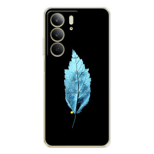 Чехол с картинками на черном фоне для Realme C73 5G – Листочек