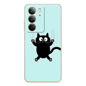 Чехол с принтом для Realme C73 5G (AlphaPrint) Модные коты