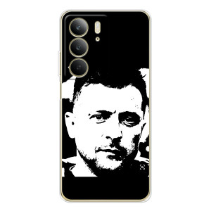 Чехол для Realme C73 5G (AlphaPrint - с принтом Зеленского)