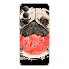 Чехол (ТПУ) Милые собачки для Realme C73 5G (Смешной Мопс)