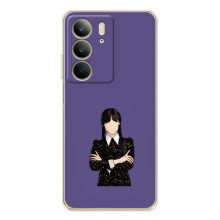 Чохли Венсдей на Realme C73 5G Уенсдей (AlphaPrint) – Венздей у чорному