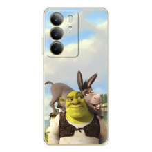 Чехол с мультфильмом Шрек на Realme C73 4G – Шрек и осел