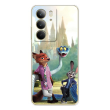 Чехол Зоотрополіс на Realme C73 4G – Ник Джуди и змея