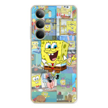 Силиконовый чехол Спанч Боб на С73 4Джи (Радостный Спанч Боб)