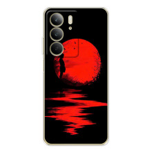 Летний Чехол на Realme C73 5G – Красный Закат