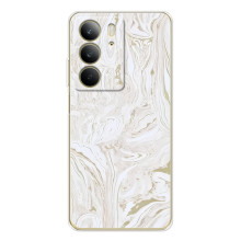 Мраморний чехол на Realme C73 5G (VPrint) (Білий мрамор)