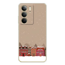 Новорічні, Святкові Чохли для Realme C73 5G - 2024 год (Зимове місто)