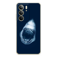 Силіконовий бампер з картинкою звірів для Realme C73 5G (Пащу Акули)